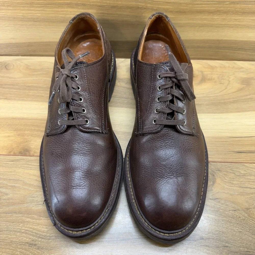 Allen Edmonds Discovery Derby 9.5 D‎ Brown Leather Extralight Soles Business